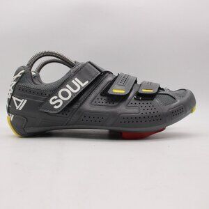 Pearl SOUL Gray Athletic Cycling Shoe with Yellow Accents